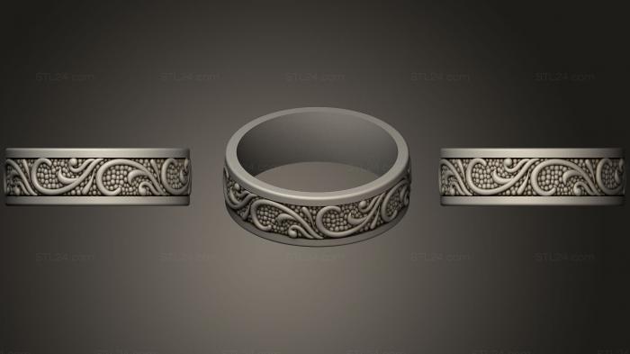 Обручальное кольцо 3D